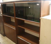 Two Swedish bookcases each W.91cm