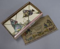 A Victorian Neue Metamorphosen/New Metamorphoses boxed game/puzzle 7in.