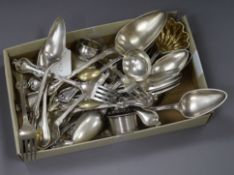 A quantity of silver Swedish and English mixed flatware etc, 84.5 oz.