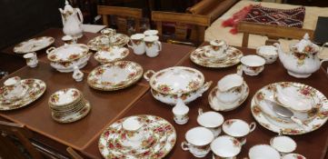 A Royal Albert "Old Country Roses" part dinner service