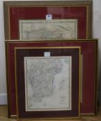 A.J. Johnson. A double map "Persia Arabia et" and "Turkey and Asia", together with Edward Stanford -