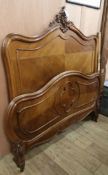 A French bed Headboard W.147cm Footboard W.159cm