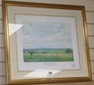 After Alison Guest, Limited edition print, "Ian Cunningham MH and the Pevensey Beagles", signed