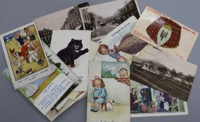 A collection of postcards