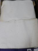 Six plain French Provincial linen sheets