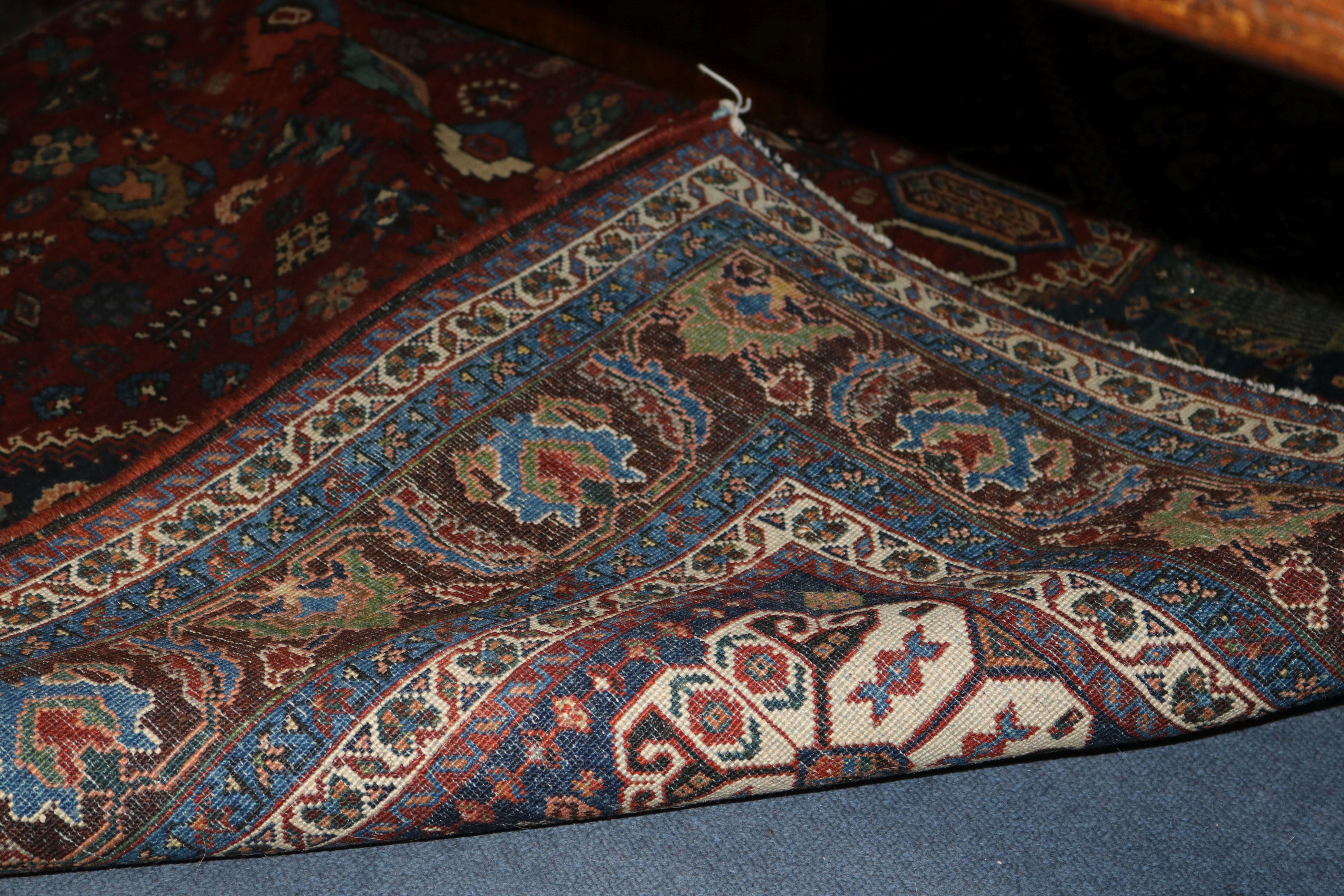 A Persian blue ground carpet 215cm x 155cm - Image 5 of 5
