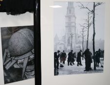 Two black and white photographic reproductions, largest 54 x 40cm