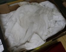 A quantity of christening gowns, etc.