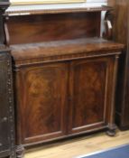 A Victorian mahogany chiffonier W.109cm