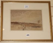Claude Muncaster (1903-1974)watercolourGraffham Common, 192020 x 28cm