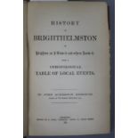 Erredge, John Ackerson - History of Brighthelmston, 8vo, rebound half calf, Brighton 1862
