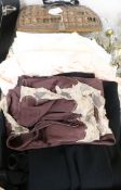 A sewing box, skirts, babywear, etc