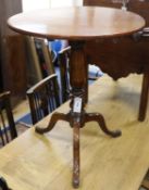 A mahogany tilt top tripod table W.58cm