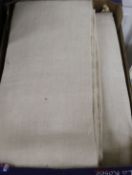 Two pairs of thick plain French Provincial linen sheets