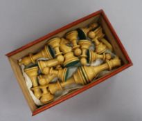 A chess set, boxed