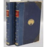 Lower, Mark Antony - A Compendious History of Sussex, 2 vols, 8vo, rebacked half blue morocco, ex