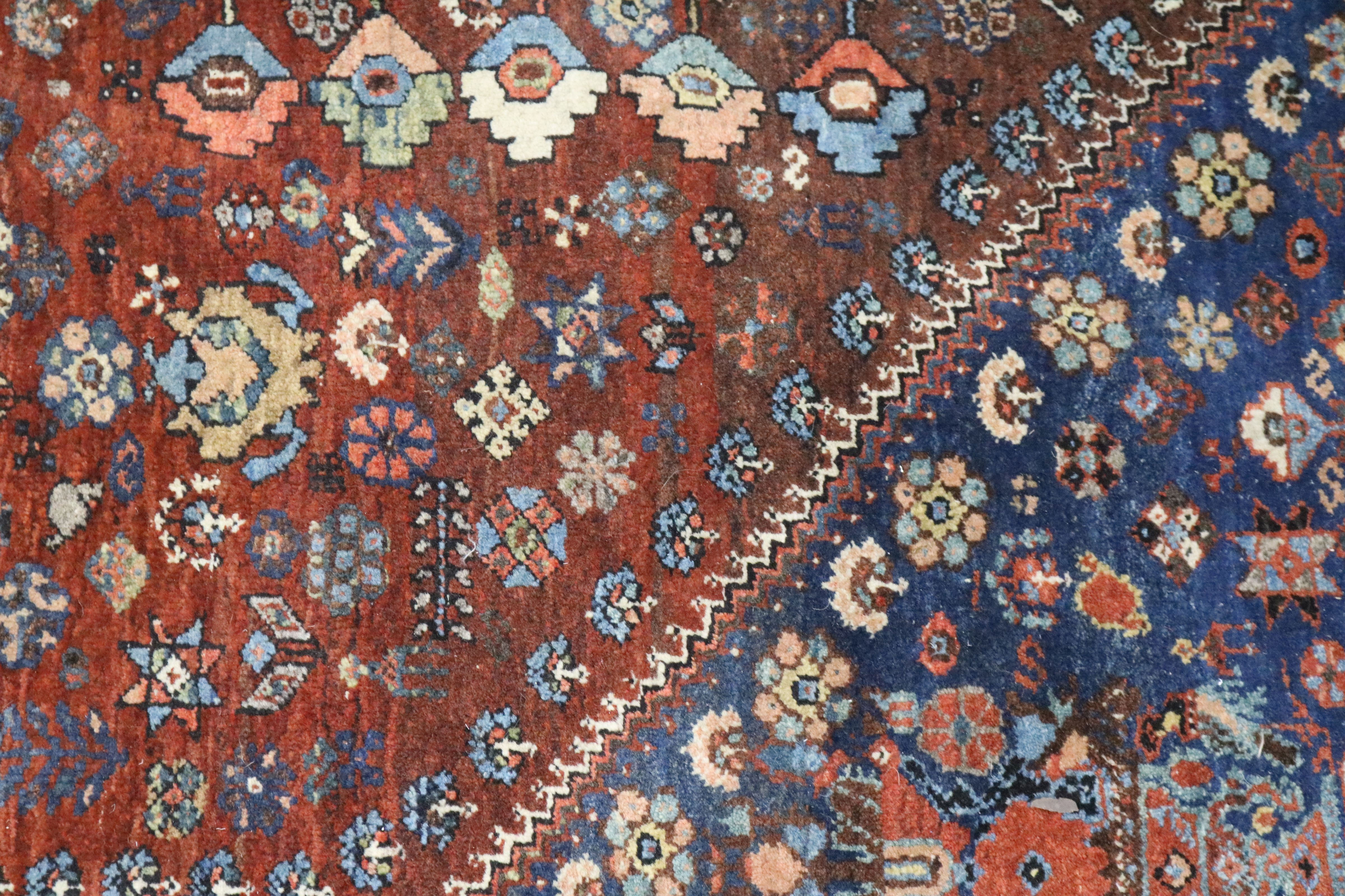 A Persian blue ground carpet 215cm x 155cm - Image 4 of 5