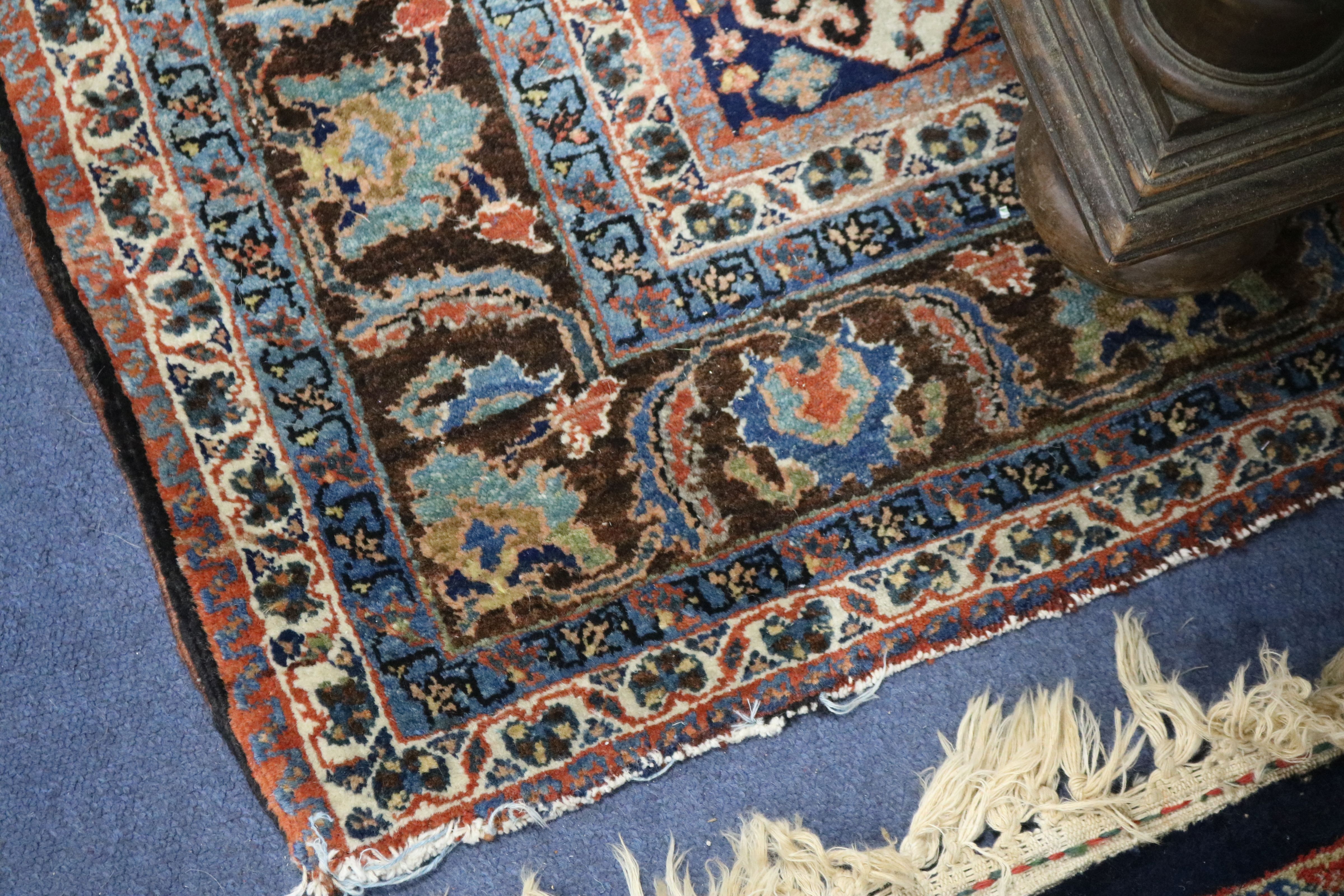 A Persian blue ground carpet 215cm x 155cm - Image 2 of 5