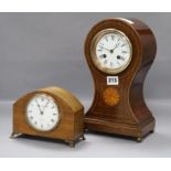 Two mantel clocks tallest 30cm