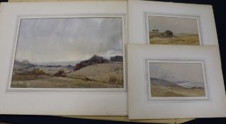 A collection of 4 W. Ellison unframed watercolours