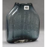 A Whitefriars shoulder slab vase height 23.5cm