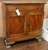 A mahogany collectors cabinet with drawers W.55cm