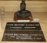 A group relating to the first London WWII bombing, Tyler Bros Ltd.