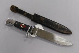 A Hitler Youth knife blade, marked RZM