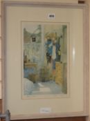 Anne Williams, interior 'Laurel's Room', signed, 33 x 21cm