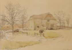 George Belcher (1875-1947)pencil and watercolourThe Mill, Fittleworthsigned, Fine Art Society 1924