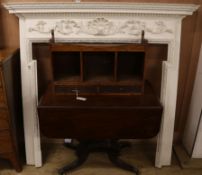 A painted fire surround W.154cm