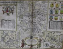 A folio containing a large collection of all World maps, 17th - 19th century, 12mo, double folio,