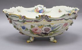 A faience footed bowl length 37cm