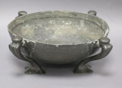 A Tudric Liberty pewter bowl diameter 32cm