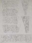 Sir William Blake Richmond (1842-1921)pencil drawingStudies for a bas-relief, cherubs and