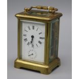 A French brass carriage clock