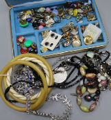 Mixed items including costume jewellery, pocket watches etc,