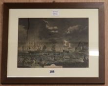 James Wilson, after Van Maulen, lithograph, The Greenland Whale Fishery, 25 x 34cm