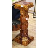 A Burmantofts jardiniere stand height 66cm