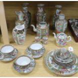A group of Chinese Canton famille rose porcelain wares