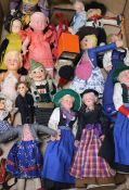 A collection of celluloid 1930's dolls etc