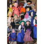 A collection of celluloid 1930's dolls etc