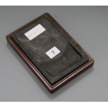 A Chinese slate ink block 19.5 x 13.5cm