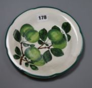 A Wemyss greengage pattern plate