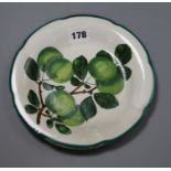 A Wemyss greengage pattern plate