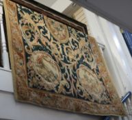 An Aubusson tapestry wall rug 272 x 180cm