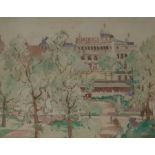 Edith Mary Garner (b.1881) (wife of William Lee Hankey), watercolour, 'The Alhambra, Leicester