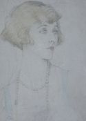 Violet Duchess of Rutland (1856-1937)watercolour and pencilPortrait of Lady Diana Coopersigned23 x