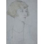 Violet Duchess of Rutland (1856-1937)watercolour and pencilPortrait of Lady Diana Coopersigned23 x