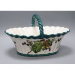 A large Wemyss Blackberry pattern basket length 40.5cm